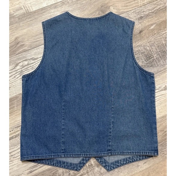 VTG Cottagecore Floral Vest Beaded Embroidered Grandmacore Fall Lemon Grass Sz M - Picture 8 of 8